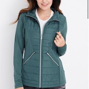 Quilted zip up jacket
